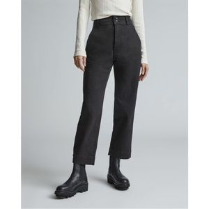 NEW WITH TAGS Everlane‎ Black The Cotton Straight Leg Crop in Size 2